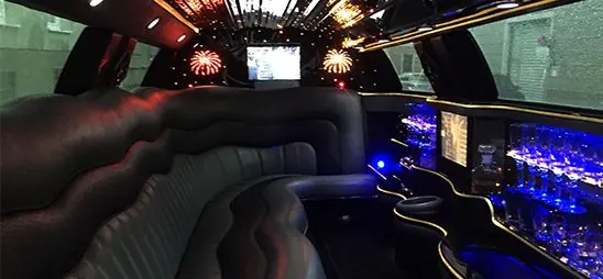 Innenraum einer Stretchlimousine